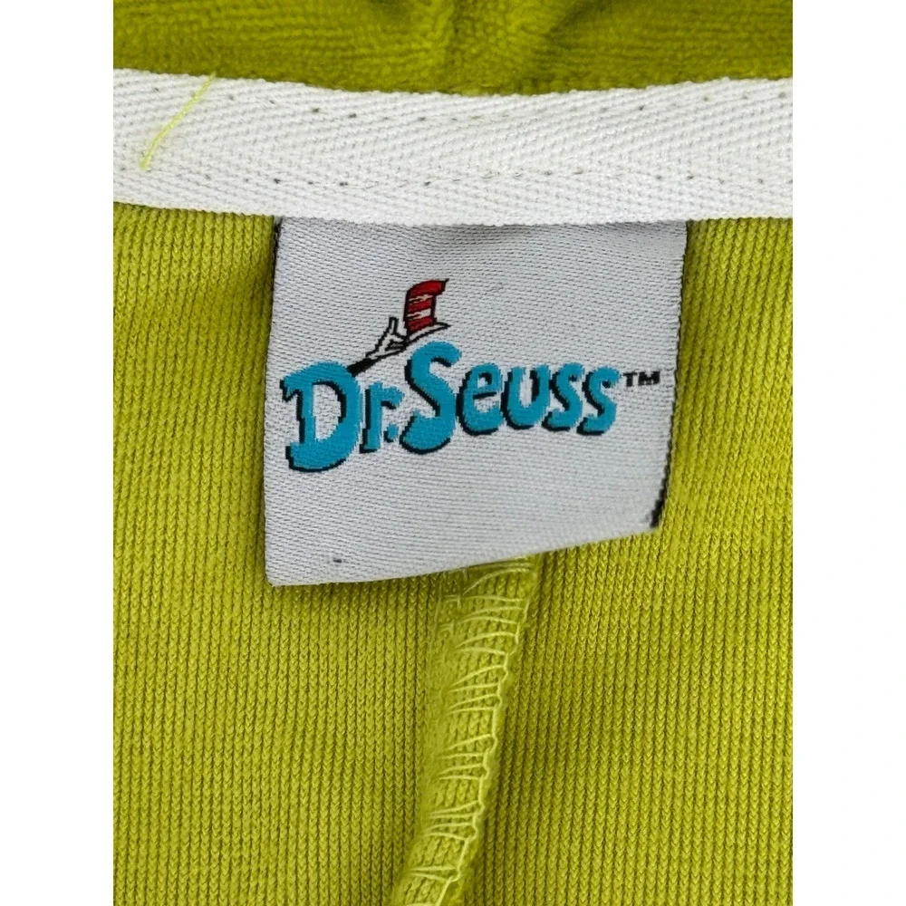 Dr Seuss Grinch Costume Hooded Onesie Pajamas‎ Kids S/M